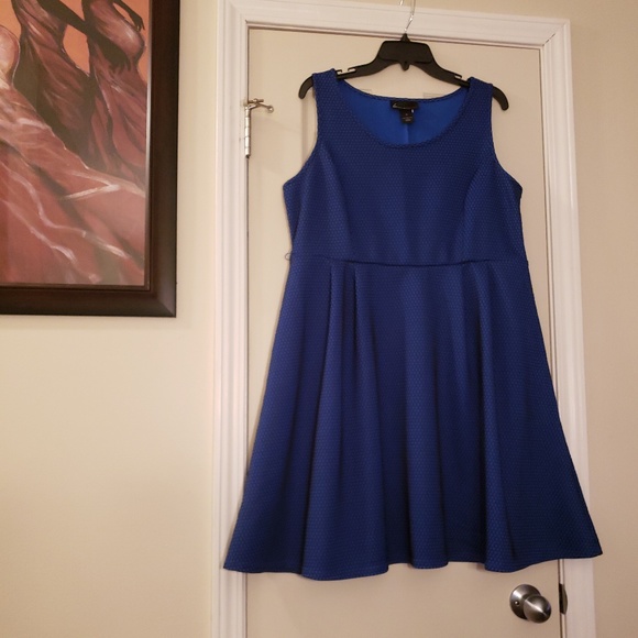 Lane Bryant Skater Dress With Mesh Overlay - Picture 2 of 5